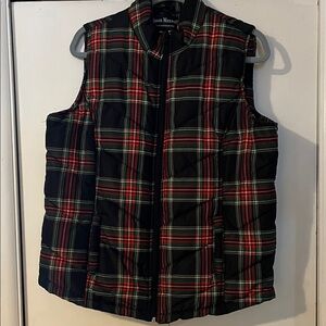 Jason Maxwell Multicolor Plaid Puffer Vest
